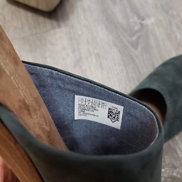 Toms Jutti Mules Nubuck Suede Leather Dark Blue Sz 6 - Picture 5 of 9